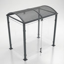 Smoking Shelter with 80x80mm Steel Frame & Polycarbonate Roof (view 2)
