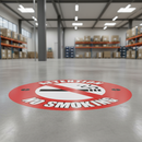 Rosy Brown Premium No Smoking Floor Signs - Slip Resistant and Durable