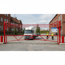 Dark Gray Double Swing Height Restrictor for Two Lanes - Heavy Duty Swing Gates