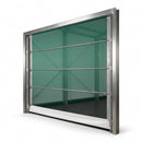 Agricultural Fold Door - Green Fabric (view 2)