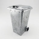 Galvanised Steel Wheelie Bin 240 Litre with Lid (view 2)
