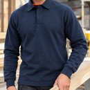 Heavyweight Cotton Rugby Work Shirt - Navy (view 2)