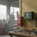 Dim Gray Premium 10 Person First Aid Kit for Workplace Safety