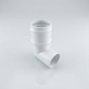 Traditional Aluminium Downpipe Bends 63mm Dia 92.5° 112.5° — RAL 9016 / 92.5 Degrees