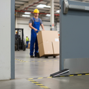 Premium Heavy Duty Non-Slip Door Stopper Wedge for Various Door Types, Durable Metallic Casing and Solid Rubber Sole