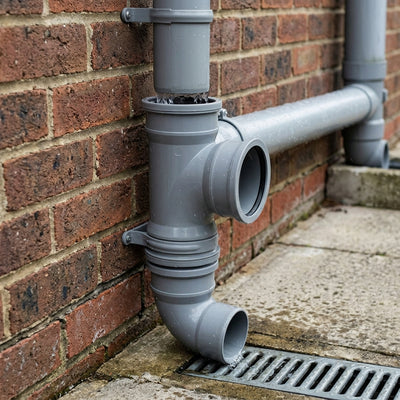 110mm Downpipe Triple Socket Branch 92.5°