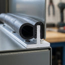 Side-Lip Door Seal Edge Trim 20x12mm for 2-4mm Panels - 50m EPDM (view 2)