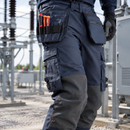 Flame Retardant Arc Flash Work Trousers with Holster Pockets - Navy (view 2)