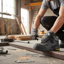 Dim Gray Premium Composite Full Leather Safety Work Boots with Impact Protection