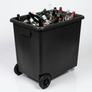 135 Litre Black Wheeled Bottle Bin – Recycled Polyethylene (view 2)
