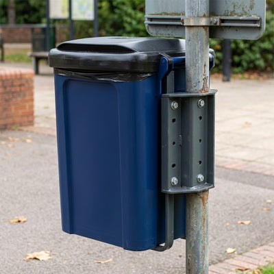 25 Litre Waste Bin with Handled Liner – Wall or Post Mount