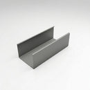 Aluminium Box Gutter Length 135×100mm 3m Marine Grade — RAL 7037