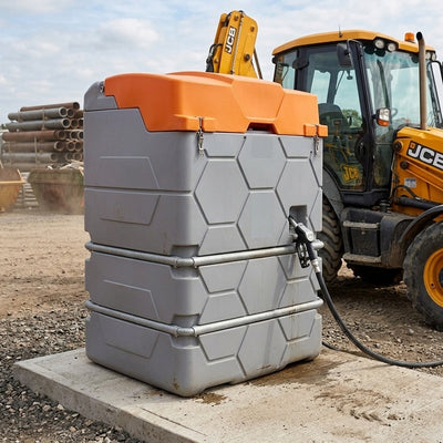 1000 L Bunded Diesel Dispenser with 56 l/min Electric Pump