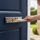 Premium Internal Draught Excluder Letterbox 10" - Adjustable Sleeve for Door Thickness 40-80mm with Weather Protection Features