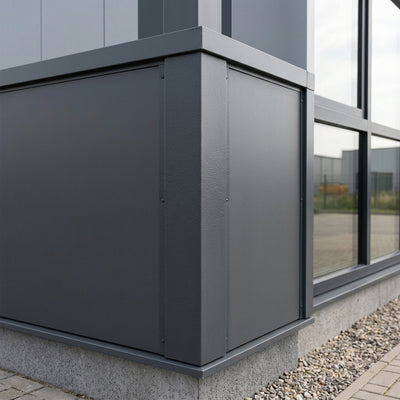 PVC Hemmed Corner 193mm x 193mm x 90° 0.7mm