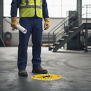 Dark Slate Gray Premium Watch Your Step Floor Sign - Slip Resistant Safety Indicator