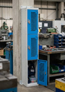 3-Door Perforated Locker with Cam Lock – Ventilated Steel Storage