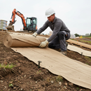 Light Gray Premium Hessian Roll 1.37m x 46m - Eco-Friendly and Biodegradable