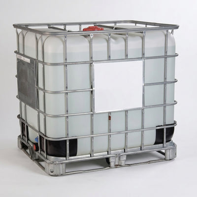 1000 litre brine de-icer IBC with discharge valve