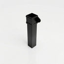 Traditional Aluminium Downpipe 72x72mm x 3m Eared Socket — RAL 9005