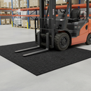 Gray Heavy Duty Absorbent Anti-Slip Forklift Mat for Safety