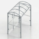 2500mm Square Post Bus Shelter with Polycarbonate Canopy (view 2)