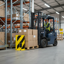 Light Slate Gray Heavy Duty Pallet Rack End Frame Protectors with Guide Roller