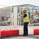 Light Gray Premium Safety Barrier Angle Piece Hoarding Panel for Site Security