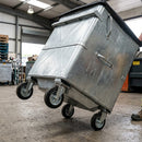 940 litre wheeled container galvanised steel