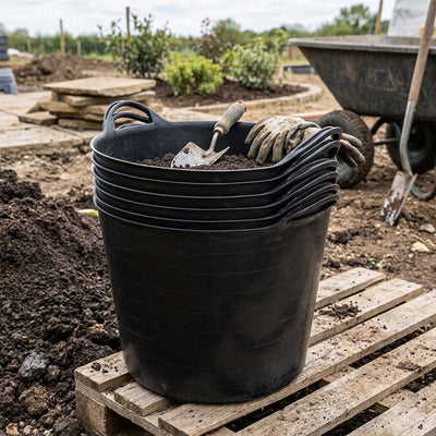 42 Litre Flexible Plastic Trug - Pack of 5