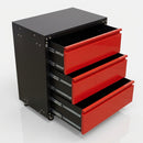 Modular 3 Drawer Steel Cabinet with Worktop & Lockable Doors (view 2)