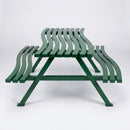 Wave Style Picnic Table – Steel Seating Unit (view 2)