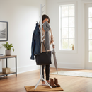 Premium Wooden Tri Leg Coat Stand with Triangular Base - Stylish, Durable, and Modern Storage Solution in White, Black, and Pine