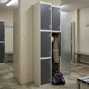 Three-Door Laminate Locker with Galvanised Steel Frame