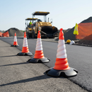 Light Slate Gray Pack of 4 High-Performance Traffic Cones - 750mm for Safe Traffic Control