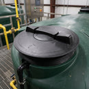 12" Vented Tank Lid, 350mm Diameter, 2 Vents, Female Thread