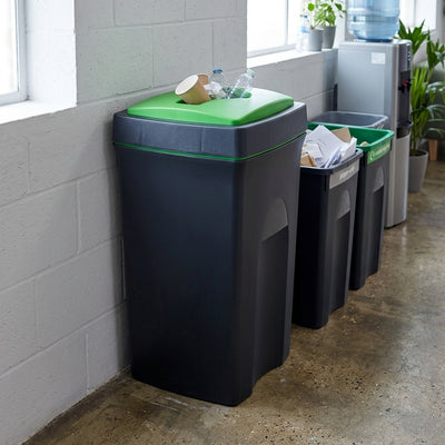 100 Litre Recycling Bin with Propeller Aperture – MDPE
