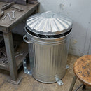 90 Litre Galvanised Steel Trash Can with Handles