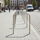 Light Gray Heavy Duty Stainless Steel Hoop Perimeter Barrier - 48mm Diameter