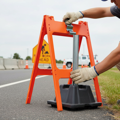 High-Performance Frame Clips for Temporary Metal Road Signs