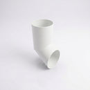 76mm Diameter Flush Joint Aluminium Downpipe Shoe — RAL 9016