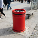 140 litre open top litter bin polythene