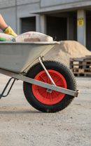 Heavy Duty Pneumatic Wheelbarrow Wheel 350mm with Robust Rubber Hub for 100kg Load Capacity