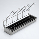 Stainless Steel 5-Bottle Urinal Drainage Rack with Drip Tray (view 2)