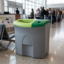 87 Litre Twin Compartment Recycling Bin with Open & Lift Apertures