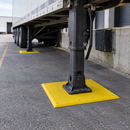 Yellow Polyethylene Trailer Support Pad - 1000 x 1000 x 20mm