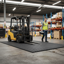 Dim Gray Heavy Duty Anti-Slip Ground Protection Mat - 0.8m x 1.2m