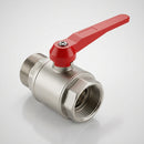 3/4" BSP Plated Brass Lever Ball Valve, Male x Female, 69mm (view 2)
