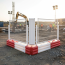 Dim Gray Premium Safety Barrier Angle Piece Hoarding Panel for Site Security