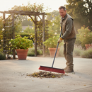 Rosy Brown 24" Heavy Duty Soft Bristle Broom with Long Handle for Efficient Cleaning